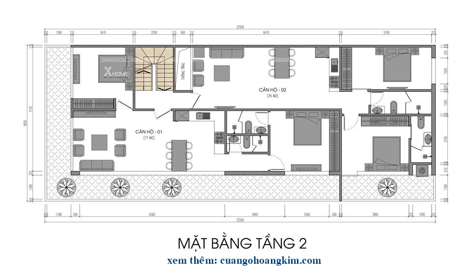 bản thiết kế nhà độc lạ